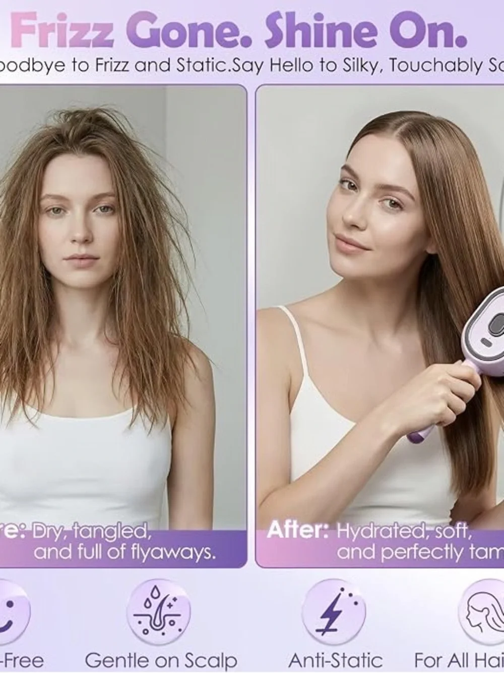 Electric Spray Air Cushion Massage Comb